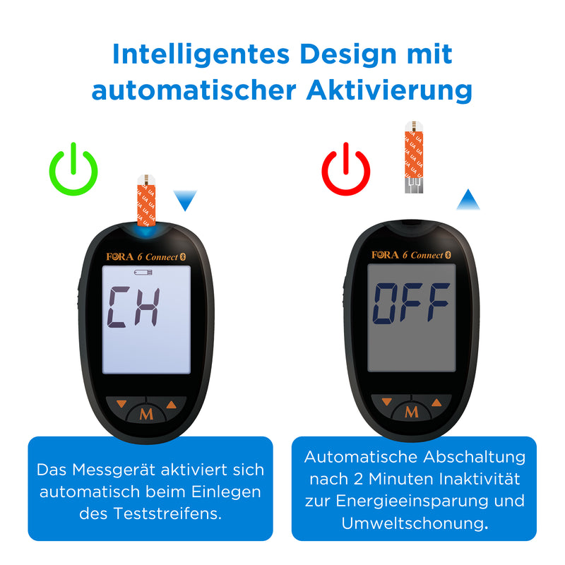 FORA 6 Connect | Harnsäuremessgerät mit 10 Teststreifen