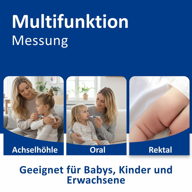 GEON MT-B162 Fieberthermometer digital, ca. 60 Sek., starre Spitze, Blau