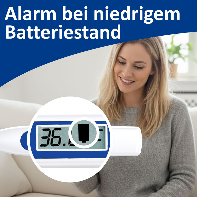 GEON MT-B162 Fieberthermometer digital, ca. 60 Sek., starre Spitze, Blau