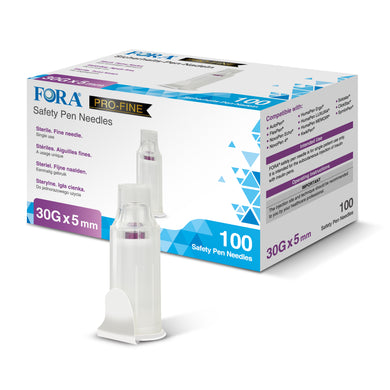 FORA Safety Insulin Pen Nadeln 30G 5mm / 100 Stück
