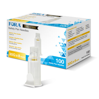 FORA Safety Insulin Pen Nadeln 30G 8mm / 100 Stück