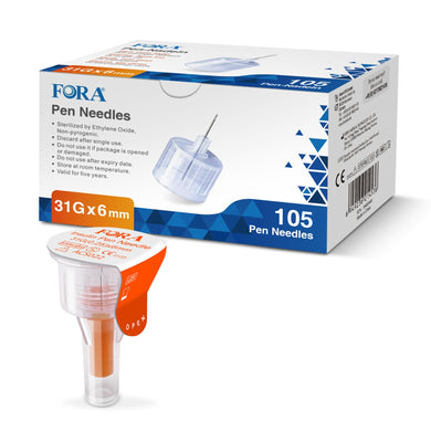 FORA Pen Nadeln 31G 6mm / 105 stück